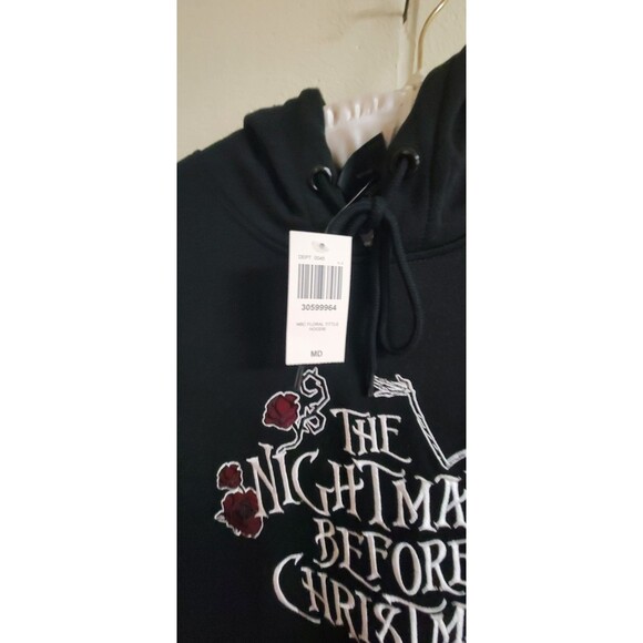 DISNEY Nightmare Before Christmas Hooded SWEATSHIRT Hoodie - NEW W TAGS Sz M - Picture 2 of 7